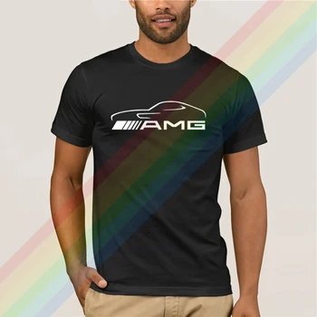 Jaunākās Dizaina Jaunu Logo, Amg Sporta Auto Sacīkšu Vīrieši Sievietes Vasarā Kokvilnas Black Vīriešu Lakrosa Jaunākās Top Tautas Normāli Krekli Unisex