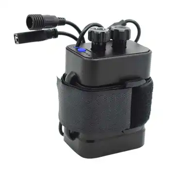 WasaFire Jauns Akumulators Gadījumā Kārba, Velosipēdu Gaismas 6*18650 Akumulatoru ar USB + vītni DC interfeisu Ūdensizturīgs Velosipēdu Piederumi