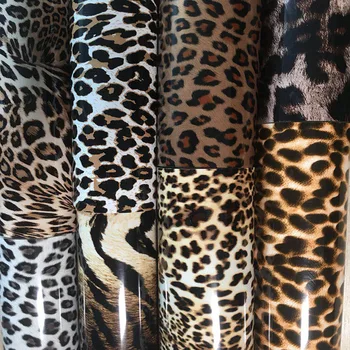 Bezmaksas piegāde 1 lapa 25cmx100cm Skaistu Krāsu Leopard TPU Siltuma Pārneses Vinila Siltuma Preses Mašīna HTV Drukāšanas DIY audums