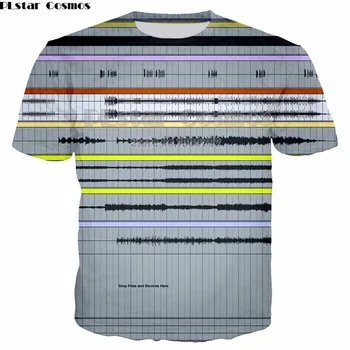 PLstar Cosmos Ableton live Jaunā Stila Zīmolu Populāra T-kreklu, Jaunu Stilu 3D drukas Krekls O-veida Kakla T Krekls ar Īsām Piedurknēm