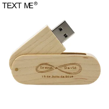 TEKSTA MAN Kļavas koka Walunt koka Bezmaksas pielāgotus, LOGO usb flash drive usb 2.0 64GB, 32GB 16GB 4GB 8GB Pen drive