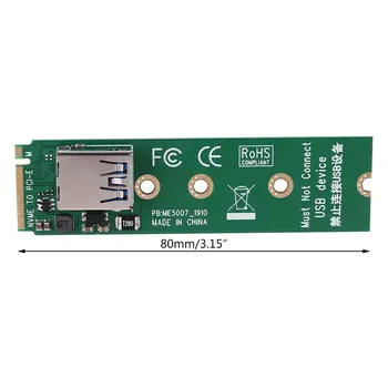 NVME M. 2 M-Taustiņu, lai PCI-E X1 Stāvvadu PCI Express Card PCIE Savienotājs Stāvvadu 30cm USB3.0 Extender PCIE Portu Adapteri