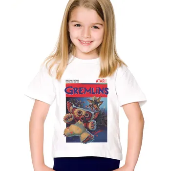 Modes Drukāt Gremlins Gizmo Bērniem Smieklīgu T kreklu Bērniem Vasarā Īsām Piedurknēm Tees Zēni/Meitenes Ikdienas Topi Bērnu Drēbes,HKP5170