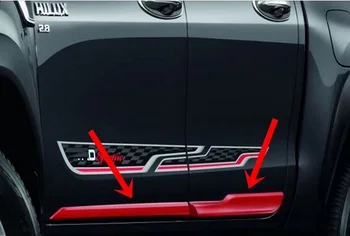 ārējie auto apdares pārsegi auto stils priekšējo resti vāciņu, durvju plāksnes piemērots hilux revo-2018 pikaps, auto piederumi
