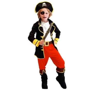 Bērniem, Zēniem, Bērniem Pirāts Tērpi Halloween Cosplay Kostīmi Zēniem Meitenes Dzimšanas Dienas Karnevāls Puse Kleita