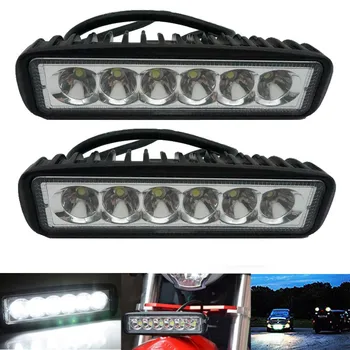 2gab 6 LED Spot / Plūdu Darba Gaismas 4WD 12V/24V Led Darba lukturi par Off Road 4x4 Auto SUV Van Motociklu, Auto, ATV Kravas automašīnas