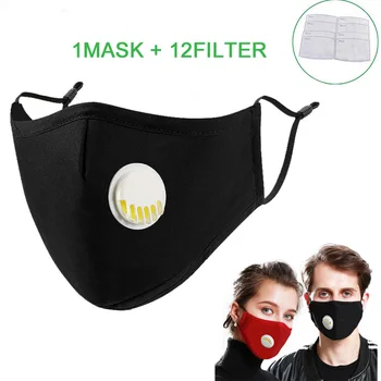 Modes PM2.5 filtru Sejas Maska Brathable Kokvilnas Mutes Maska, salona Filtrs Papīra Mazgājams Maskas Vienreizēji Elastīgs auss cilpiņa