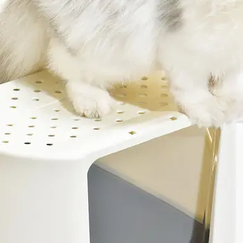 Mājdzīvnieki Bingo Kaķu Pakaiši Kastē Splash pierādījums un Smarža-pierādījums, Kaķu Tualetes Pilnībā slēgta Kaķēns Bedpans 7,5 kg neslīdoša Pet Panīcis