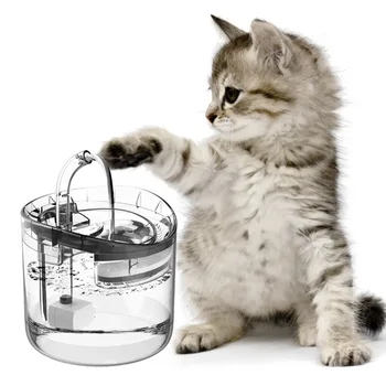 Caurspīdīga Ūdens Padevē Dzeramā Strūklakas Automātisko Pakārtoto ar Krāns, Kaķis Kaķēns Veselības Kucēnu Aprūpi Kaķēns Piederumi