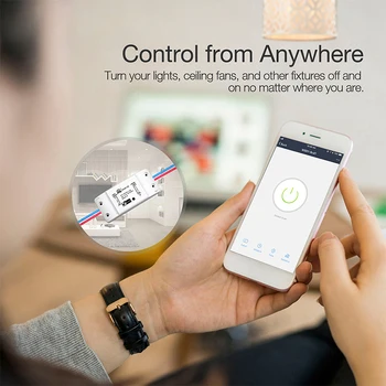 DIY WiFi Smart Gaismas Slēdzis Universālais Slēdzis Slēdzis Bezvadu Tālvadības pults Darbojas ar Alexa, Google Home Smart Home