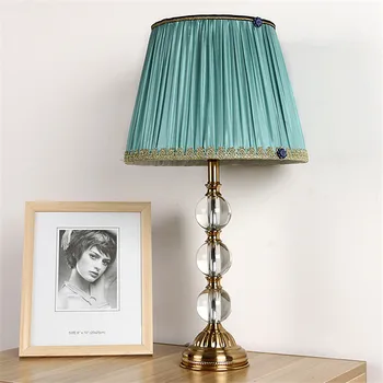 Modelis, Auduma, Galda Lampas LED Galda Lampas Dzīvojamā Istaba Guļamistaba Gultas Kristāla Galda Lampas