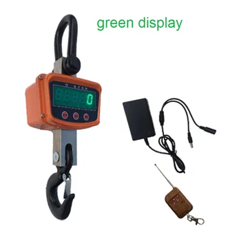 1T/1000kg Sarkano, zaļo vai displejs OC elektriskā digitālo nododot celtņa mērogā ar litija akumulators un bezvadu tālvadības Industr