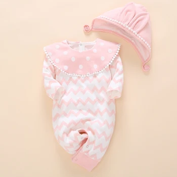 Jaundzimušo bērnu Apģērbu Romper Unisex Kopums 0 3 mēnešu laikā Baby Girl Vasaras rudens Modes Kokvilnas zīdaiņu Apģērbs 1 gadu, bērnu dzimšanas dienas dāvana