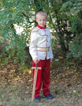 Burvīgs Princis Cosplay Viduslaikos Cēla Karaliskā Halloween Kostīms Bērniem Zēni Karnevāla Puse Parādīt Sniegumu Drēbes