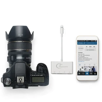SD Karšu Lasītājs Micro SD OTG Smart Fotokameru Karšu Lasītājs Lighning Adapteris priekš iPhone un iPod Apple Atmiņas Kartes SD Adapteri multimemory