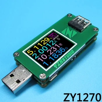 USB Ātrās Uzlādes Protokolu Testeri Spriegumu Strāvas Mērītāja Jaudas līdzstrāvas uzlādes Mērītājs digitālais voltmetrs, lai QC4 PD3.0 2.0 PPS Detektors