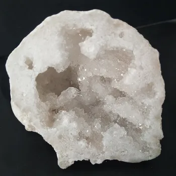 150-200g dabas Balts agate geode kristāla klastera Rags feng shui Dekoratīvais akmens gemstones