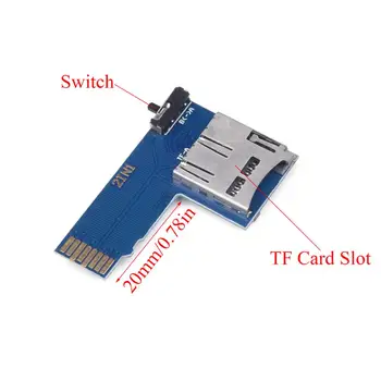 Duālā Sistēma Dual TF Kartes Adaptera Atmiņa Valde 2 in 1 TF Mikro SD atmiņas Kartes Adaptera Slēdzis Aveņu Pi 3B+/3B/ Nulles W