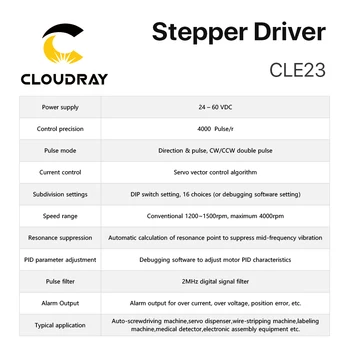 Cloudray Nema 23 Digitālo Slēgtā Kontūra Stepper Motor Vadītāja Stepper Draiveri Nema Stepper Motor 3D Printeri Griešanas Mašīna