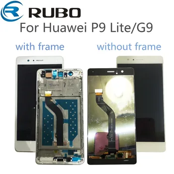 Par Huawei P9 Lite LCD Displejs, Touch Screen Digitizer Par Huawei P9 Lite LCD Rāmis, G9 P9Lite VNS, L21 L22 L 23 L31 L53