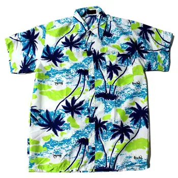MISSKY Sieviešu Vīriešu Unisex Vasaras Kreklu Modes Pludmales Krekls Havaju Modelis Ikdienas Krekls Vīriešu Apģērbu Cienītāji