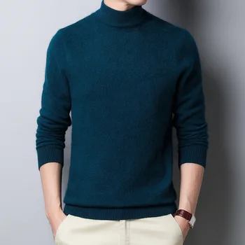 2020 Jaunu Apaļu Kakla Vīriešu Modes Ērti Vilnas Džemperis Vīriešiem ir Ciets Krāsas Kašmira Vīriešu Džemperi, Vīriešu korejas Džemperis
