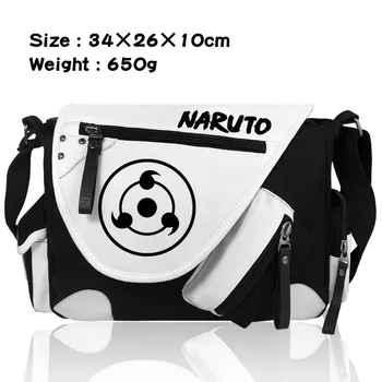 Anime Naruto Messenger Bag Naruto Uzumaki Karikatūra Drukāšanas Pleca Soma Unisex Ceļojuma Somas Studentiem Schoolbag Crossbody Somas