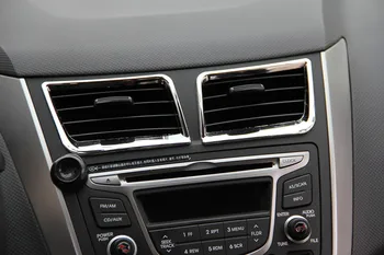 Auto Gaisa kondicionēšanas outlet /durvju roktura vāciņš/zvejas rīku panelis /Cimdu Kastes Rokturis, Vāks ABS un hroma apdari Par Hyundai Solaris Verna i25