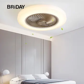 52cm smart griestu ventilators, lampas, ventilatori ar gaismas tālvadības guļamistaba dekori, ventilators, gaisa Neredzams Asmeņi Bagāžnieka Klusums