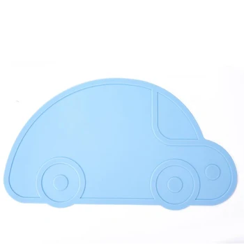 Bērnu Bērniem Placemat Karikatūra Auto Formas Silikona Ēdamistabas Paklāja Pamatni, Siltumizturība Ēdieni Bērnu Barošanai Trauki