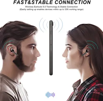ANC Austiņas Mini TWS Bezvadu Bluetooth Earbuds Ūdensizturīgs auss Trokšņa Samazināšanu Augstas izšķirtspējas Stereo Pret sviedriem Austiņām