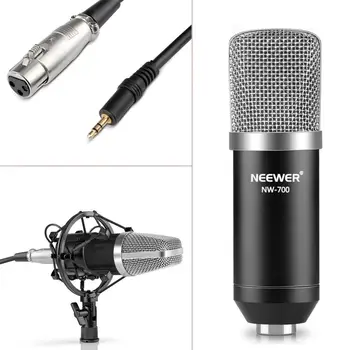 Neewer NW-700 Profesionālās Kondensatora Mikrofons NW-35 Apturēšanu Uzplaukums Šķērveida statnis +XLR Kabeli un Montāžas Skava +Filtrs