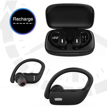 T17 TWS Bluetooth V5 Mobilā in-Ear Austiņas LED Power Displejs HiFi Stereo Surround HD Ūdensizturīgs Zvanu ar Mikrofonu