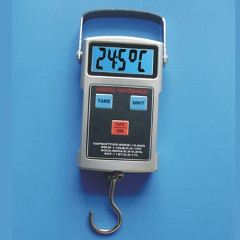 4In1 LCD Ciparu Āķis Mēroga 50kg 10g Elektronisko Karājas Celtņa Svari Pulkstenis, Termometrs Lentes 110LBTravel Bagāžas vienību ar Svaru Līdzsvaru