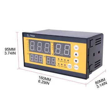 ZL-7918A Automātiskā Inkubators Kontrolieris 100-240V LCD Sistēma Mitruma Kontrole XM 18 Termostats Siltuma Regulators Noliktavā jaunas