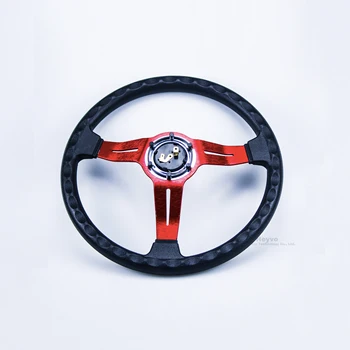 Universālā Sporta Stūre 14inch 340mm ādas Sacīkšu Auto Stūre Ēdiens Drifta Ādas Alumīnija Racing Wheel
