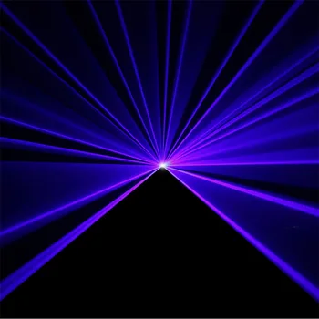 AUCD IS Skaņas Tālvadības 8 CH DMX 450mW Zilās Līnijas Ray Skeneris, Lāzera Projektoru Gaismas, Disko DJ Puse Spēkā Parādīt Posmā Masīvs Apgaismojums