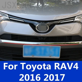 Bufera Gaisa ieplūdes atveres Apdares Režģis Priekšējā Reste Sloksnes Centrs Sacīkšu Vāks ABS Chrome 1gb Toyota RAV4 RAV 4 2016 2017