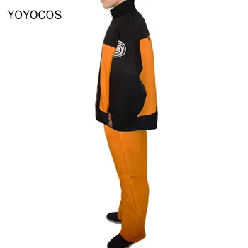 YOYOCOS Anime Naruto Uzumaki Naruto Shippuden Cosplay Ninja Vienotu Apelsīnu Ikdienas Jaka Sporta Halloween Darbības Valkā