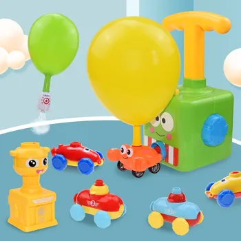JAUNU Raķešu Balonu Palaišanas Torni, Rotaļlieta, Puzzle Fun Izglītības Inerces Gaisa Spēku gaisa Balonu Auto Zinātnes Experimen Rotaļlietas Bērniem Dāvanu