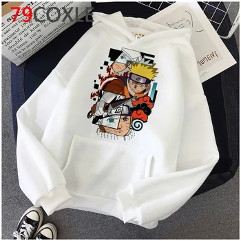 Naruto Akatsuki Itachi Sasuke hoodies femme anime Lielgabarīta grafiskais streetwear femme apģērbi sporta krekli harajuku