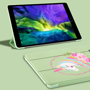 Pasūtījuma Nosaukums iPad Gadījumā Karikatūra Unicorn iPad 2 Gaisa Lietā Mīksta Silikona Atpakaļ Pamatbrīvību Aizsardzības pārklājums iPad ipad 7. Lietā Pro