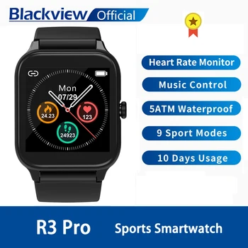 Blackview SmartWatch R3 Pro sirdsdarbība Vīriešiem, Sievietēm, Sporta Skatīties Pulksteni Miega Monitors Ultra-Long Battrey IOS Android Tālrunis