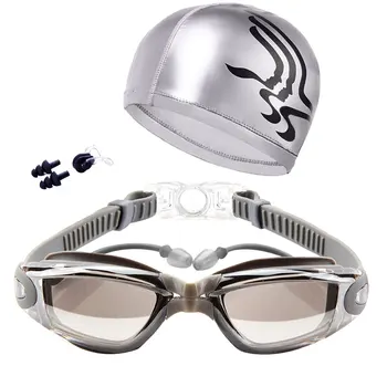Profesionālu Peldēšanas Tērps Vīriešiem, Sievietēm, Brilles, Aizsargbrilles, UV Aizsardzība Anti Miglas Peldēt Klp Deguna Klipsi Anti-miglas UV Sporta Tērps, Brilles