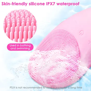Silikona Sejas Birste USB Elektrisko Sejas Tīrīšanas 360° Ādas Dziļās Mazgāšanas Masāža Tīrīšanas silikona sejas tīrīšanas suka ādas kopšanai
