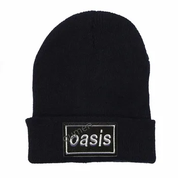 Modes Oasis Band Adīt Cepures Ziemas Cepures Gadījuma Beanie Par Vīriešu un Sieviešu Modes Adīta Ziemas Cepure Hip-hop Skullies Cepure