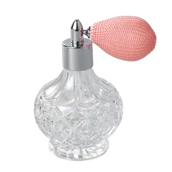 1Pc 80ml Vintage Stikla Smaržu Pudeles Ar drošības Spilvens Sprauslu Smaržu Izsmidzināšanas Pudele Skūšanās Pudeli Īss Aerosola Izsmidzinātājiem Pudele