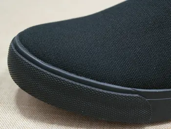 Audekla kurpes, vīriešu kurpes, viss melns gadījuma vienkrāsainu liela izmēra zapatos de hombre vīriešu mokasīni chunky čības 2019