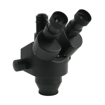 Melns Trinokulara Stereo Mikroskopu 3,5 X~90X Vienlaicīgi Fokusa 144 LED Ring Light For Tālrunis PCB Mikroshēmu Lodēšanas Remonts