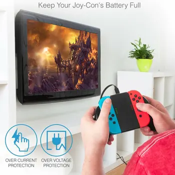 Nintendo Slēdzis Prieku Con Comfort Grip Kontrolieris Lādētāju Roktura Turētājs Spēļu Piederumi